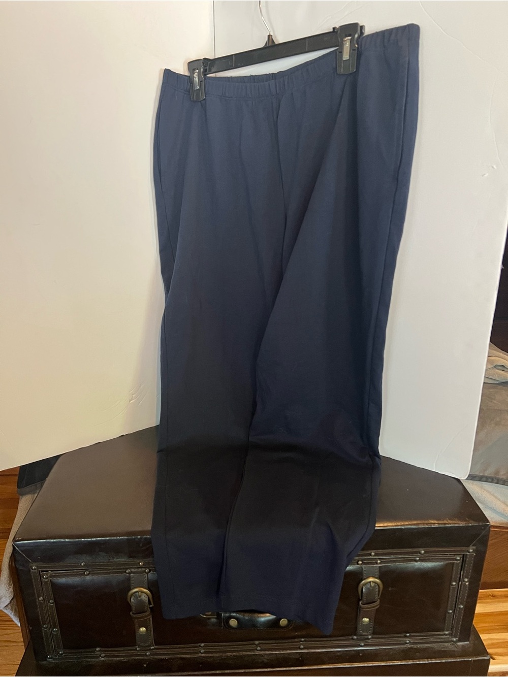 Ruby Rd. Navy Elastic Waist Pants